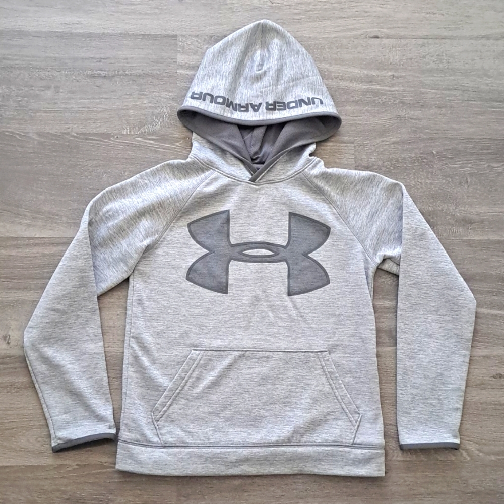 Under Armour Youth Gray Loose Fit Hoodie Sweater size Medium